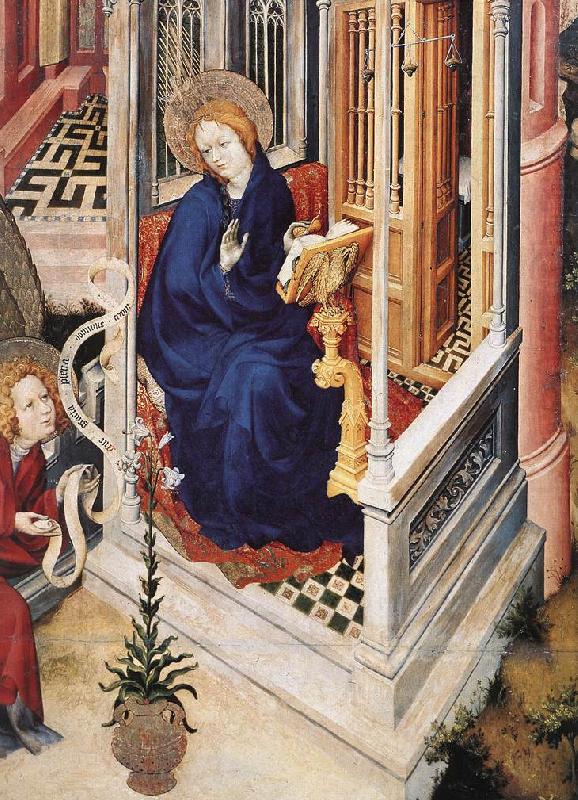 The Annunciation (detail), BROEDERLAM, Melchior